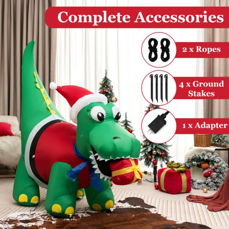 Hivvago Inflatable Christmas Decoration with LED Lights for Yard