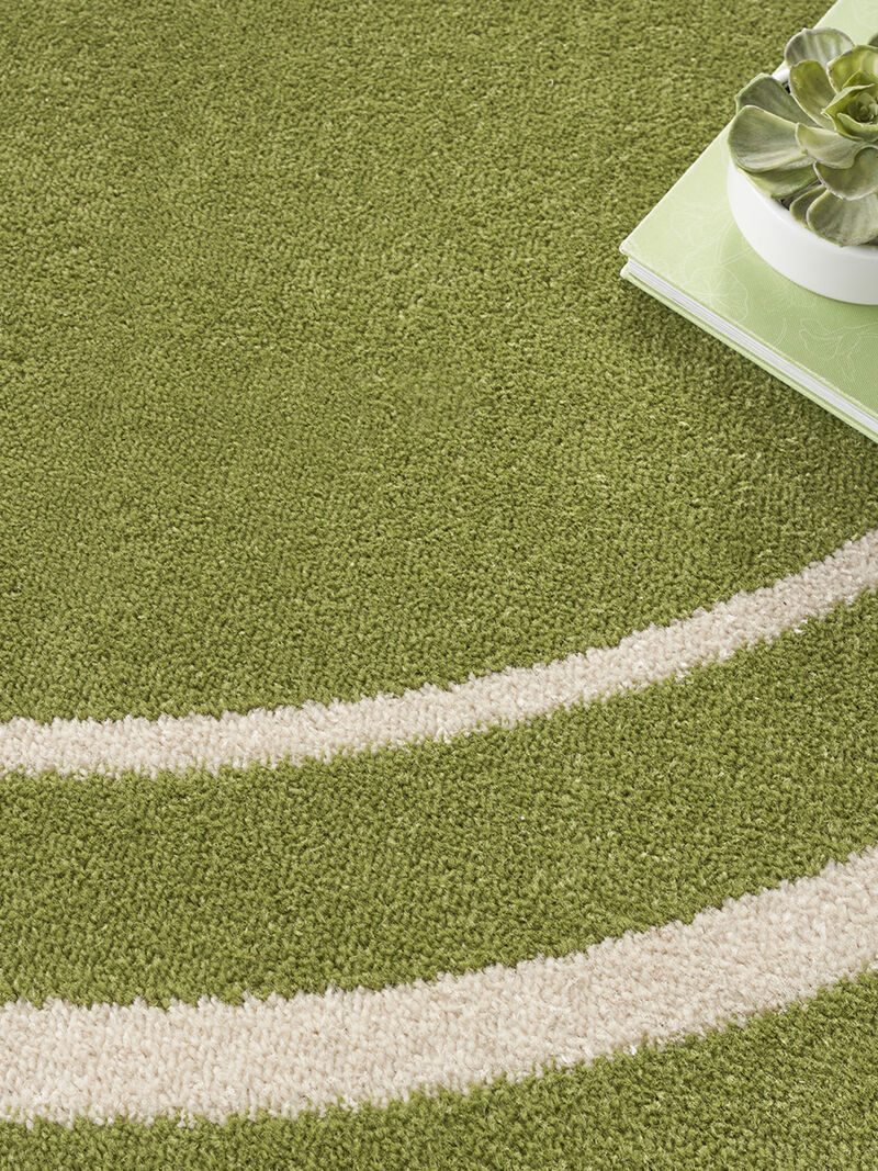 Nourison Essentials NRE02 Green/Ivory 6' x Round Rug