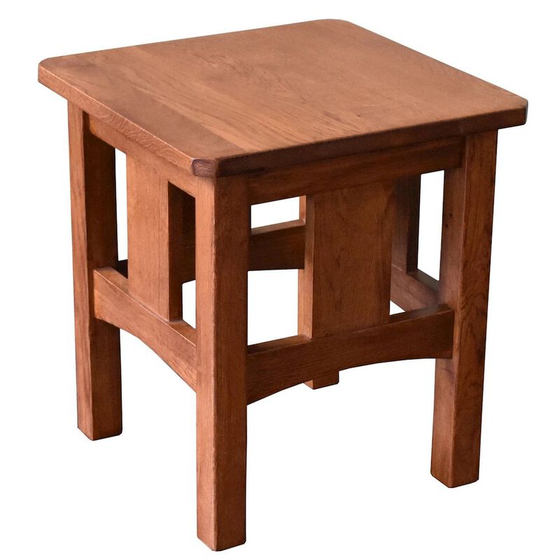 Crafters and Weavers Mission Oak Slat End Table - Michael's Cherry