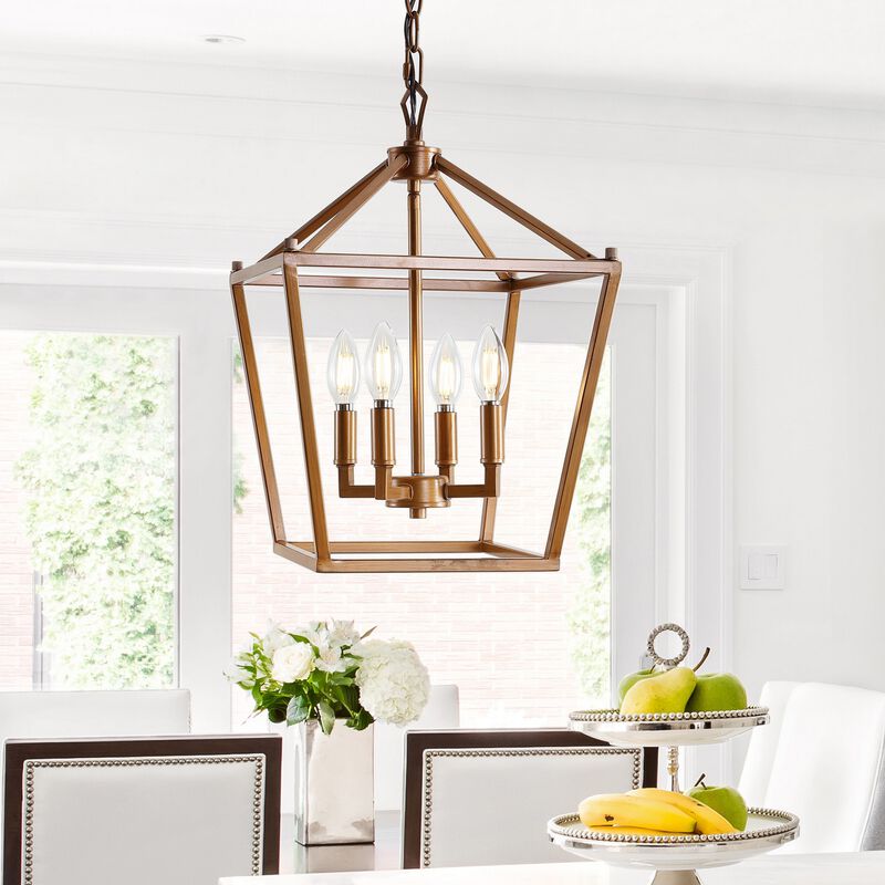 PagodaBulb Lantern Metal LED Pendant