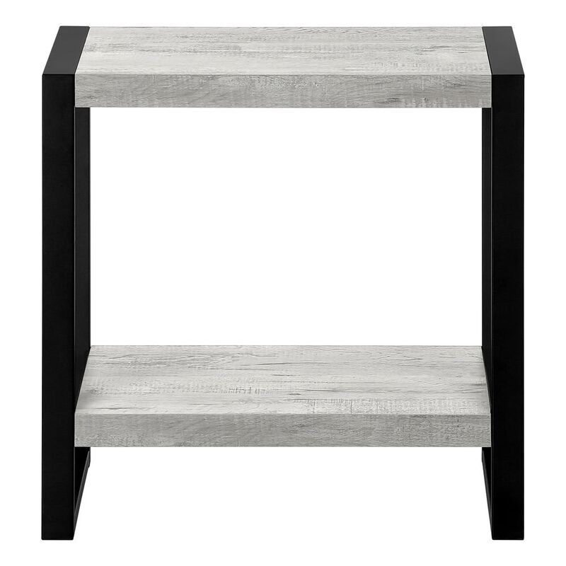 Accent Table, Side, End, Nightstand, Lamp, Living Room, Bedroom, Grey Laminate
