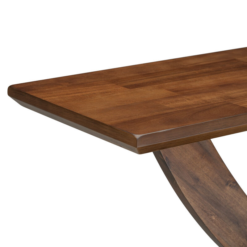 Merax Modern Rustic Console Table with Cross-Leg Design