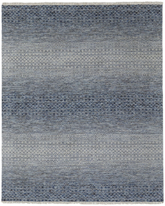 HomeRoots Wool Hand Knotted Area Rug With Fringe