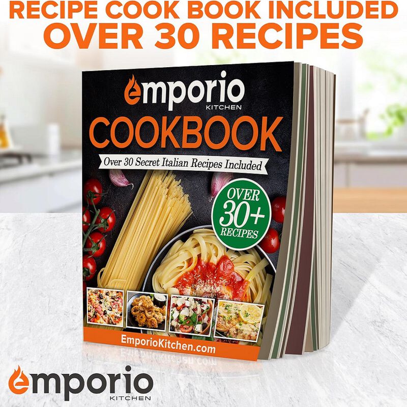 Baking Pan Set - Nonstick Coating, Carbon Steel Bakeware Set with White Silicone Handle, PFOA, PFOS, PTFE Free, Recipe Booklet Included, Oven Safe Tray (Up To 450&deg; F), Set of 3 - White