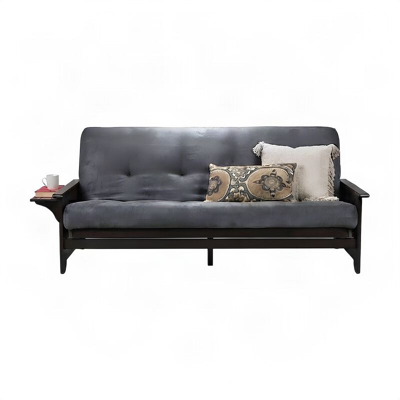 Phoenix Frame-Espresso Finish-Suede Gray Mattress image number 3