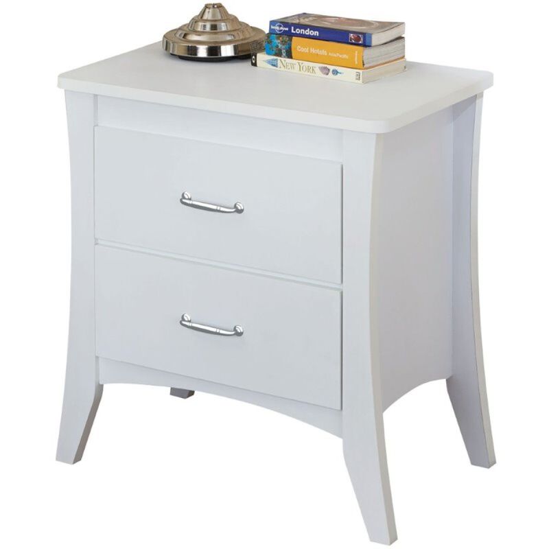 Babb Night Table in White