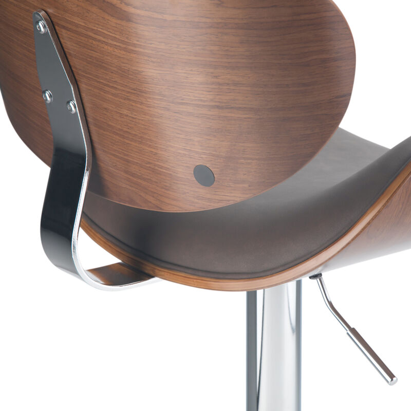 Marana Bentwood Adjustable Swivel Bar Stool