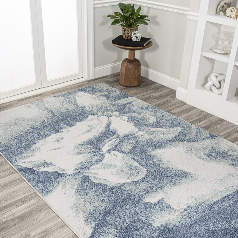 Petalo Abstract Two Tone Modern Area Rug