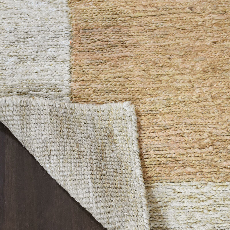 HAND KNOTTED SUMAK JUTE ECO-FRIENDLY Contemporary AREA RUGS  - Rectangle Shape, Contemporary, High Pile, Natural Fiber, Outdoor Indoor Handmade Area Rugs (J00009) image number 7