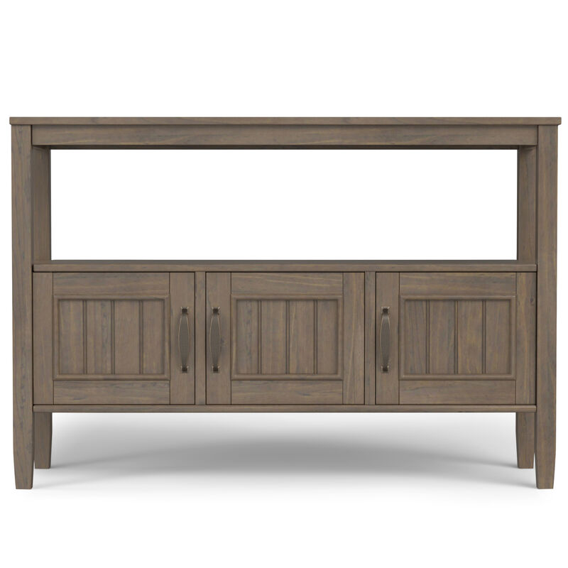 Lev SOLID WOOD 48 inch Wide Contemporary Console Table in Smoky Brown