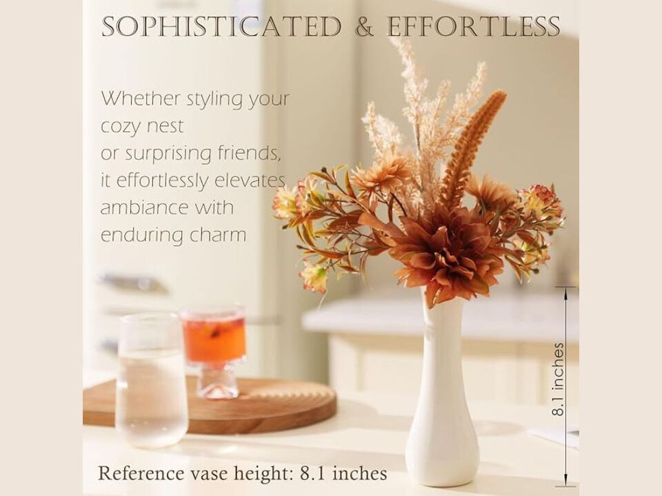 Artificial Dahlia Flower Stems Home Decor Bouquet Arrangement