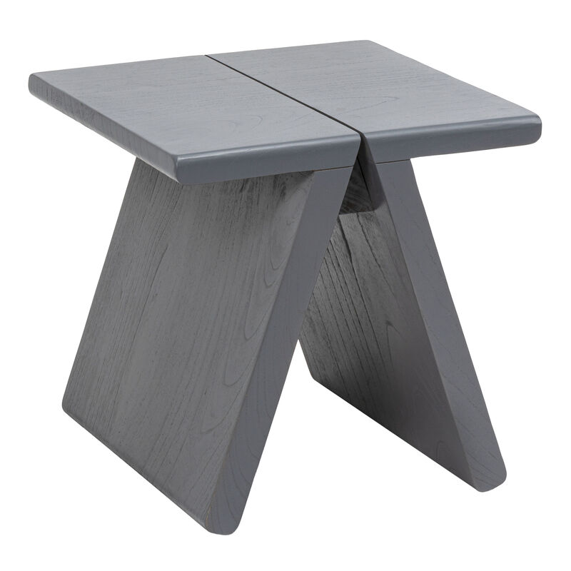 Jack Rustic Scandinavian Handcrafted Solid Mindi Wood Sculptural Base Accent Stool image number 0