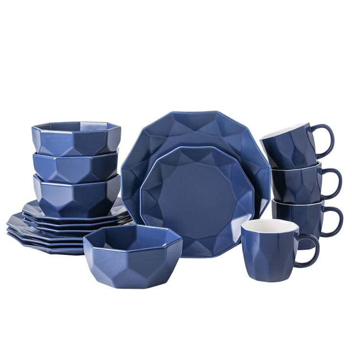 Stone Lain Jamie Porcelain 16 Piece Dinnerware Set