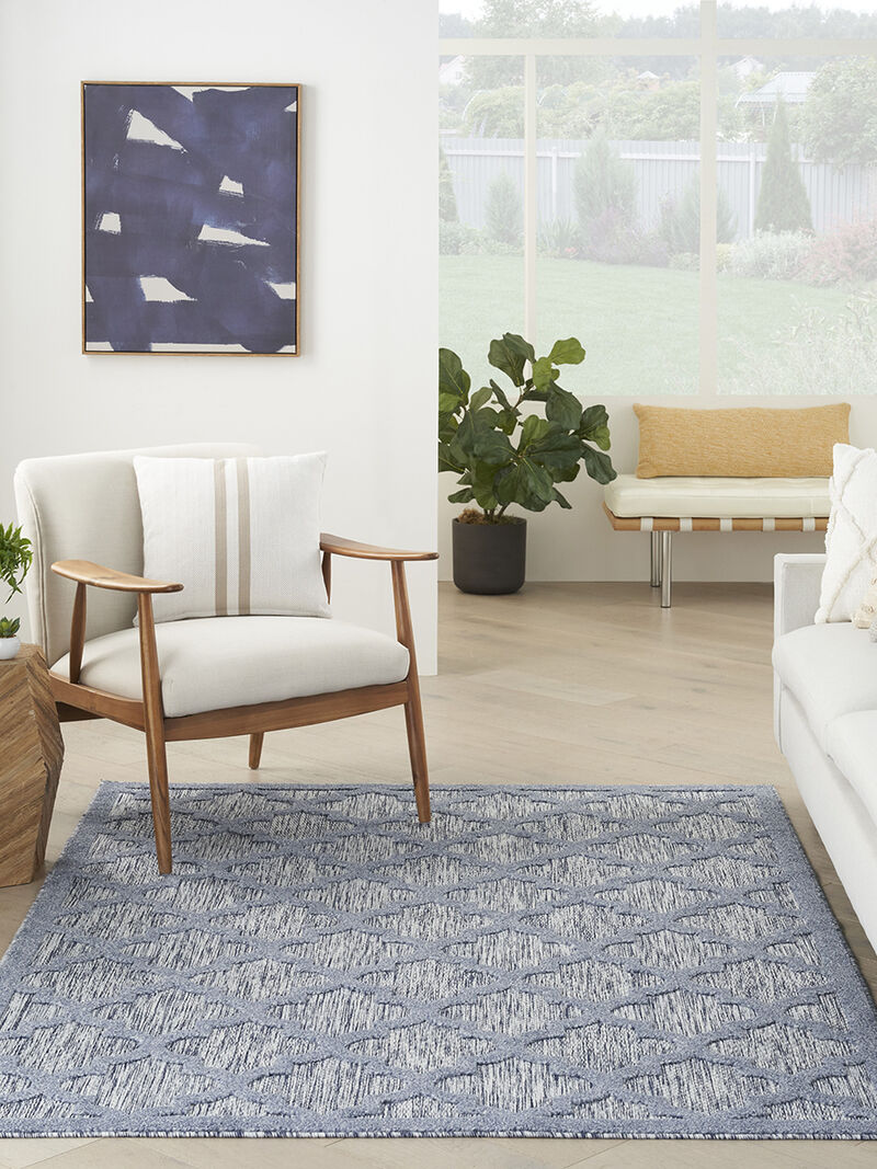 Easy Care NES01 Denim/Blue 5' x 7' Rug