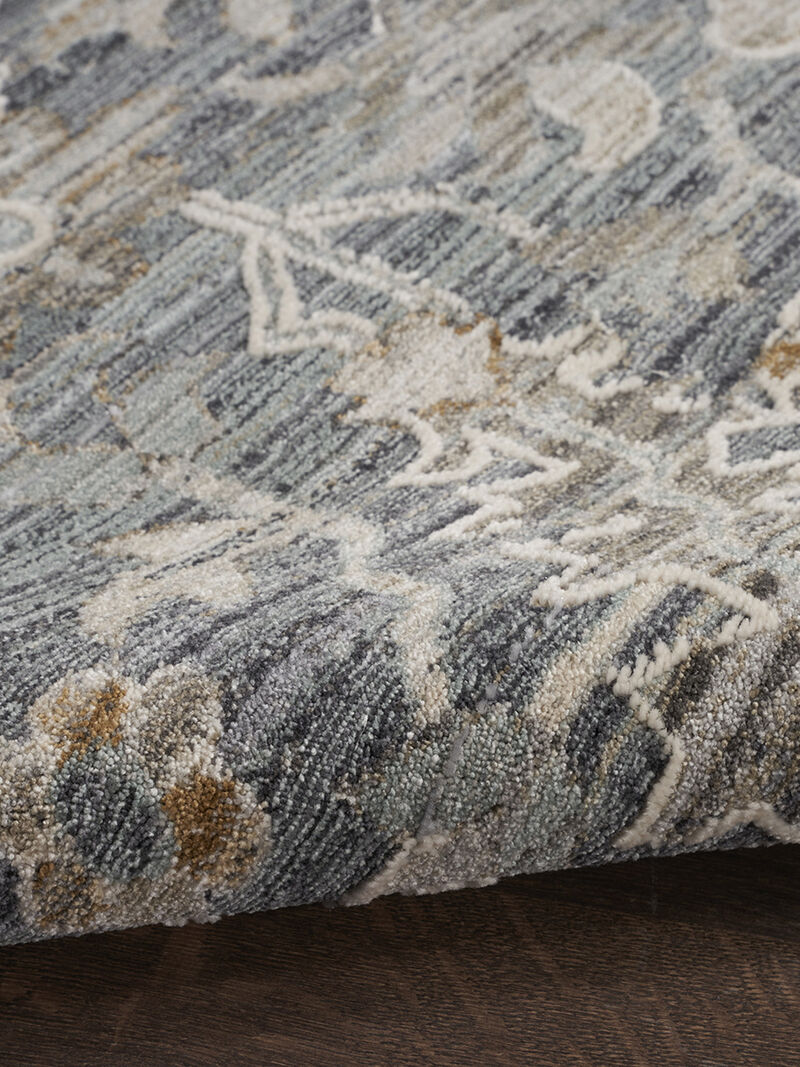 Lynx LNX02 Navy/Multicolor 7&rsquo;10&rdquo; x Round Rug