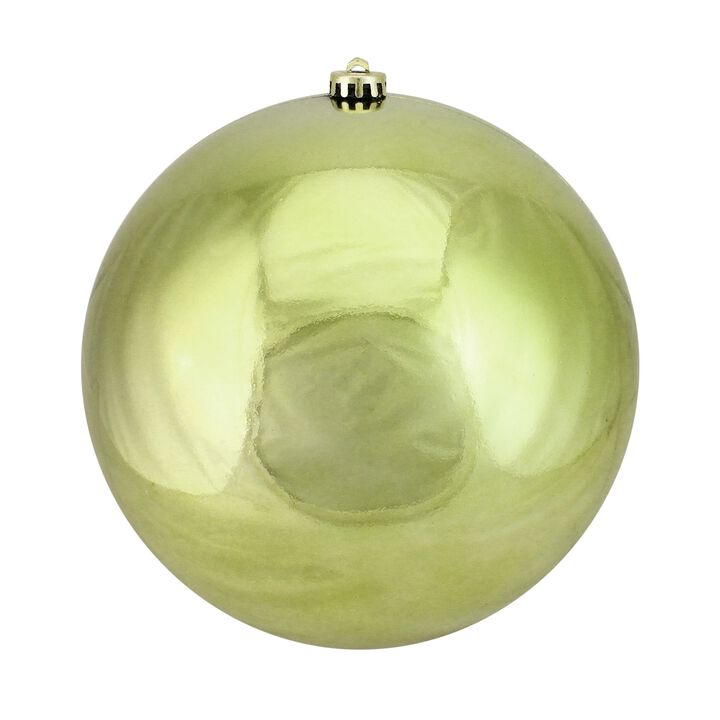 Shiny Kiwi Green Shatterproof Christmas Ball Ornament 10" (250mm)