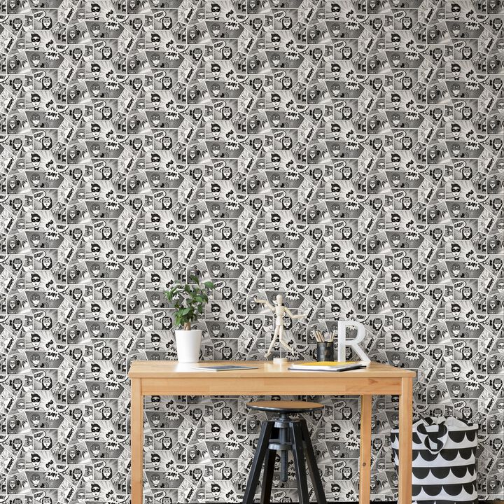Kids and Teens Comics Grey Wallpaper G78556