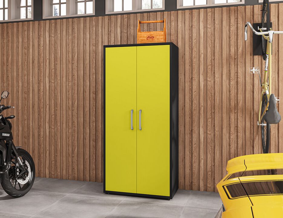 Eiffel Yellow Garage Cabinet