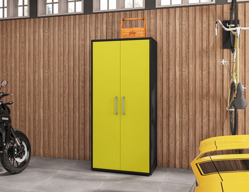 Eiffel Yellow Garage Cabinet