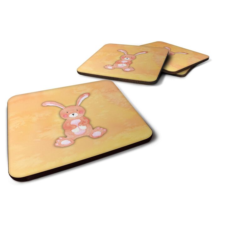 Caroline's Treasures Rabbit Watercolor Decorative coasters, 3.5, Multicolor