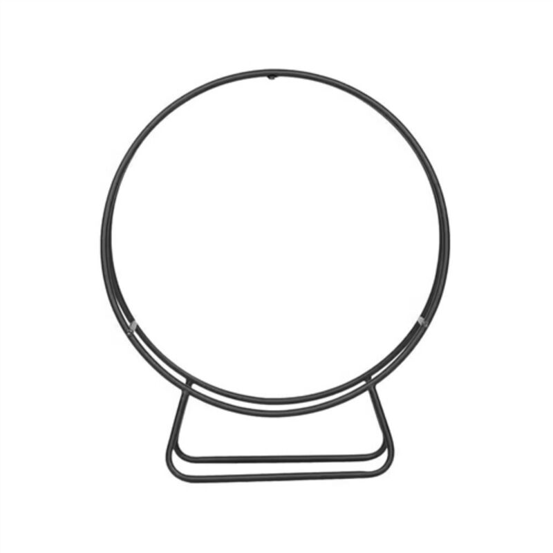 Weather-Resistant Powder-Coated Steel Firewood Rack &ndash; Round Design for Indoor/Outdoor