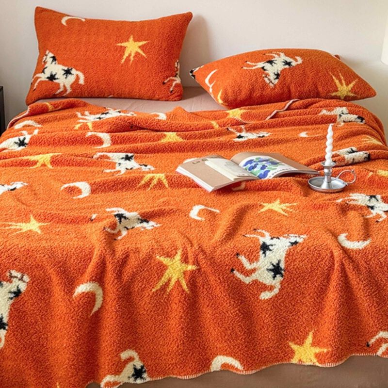 Moonlit Gallop Throw Blanket image number 7