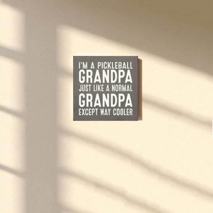 Pickleball Grandpa Wooden Sign Funny Pickleball Wall Decor Gift