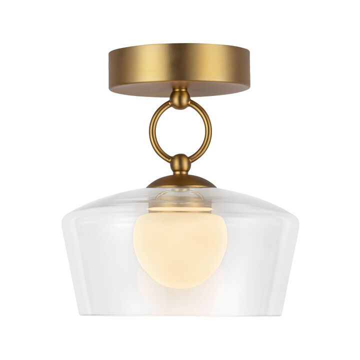 Leota 8 in LED Semi Flush Mount