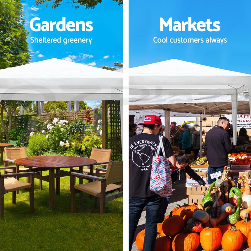WOW PIONEER 10x20 Foot Outdoor Garden Gazebo Canopy Tent Portable Wedding Party Event Shelter Without Sidewalls image number 7