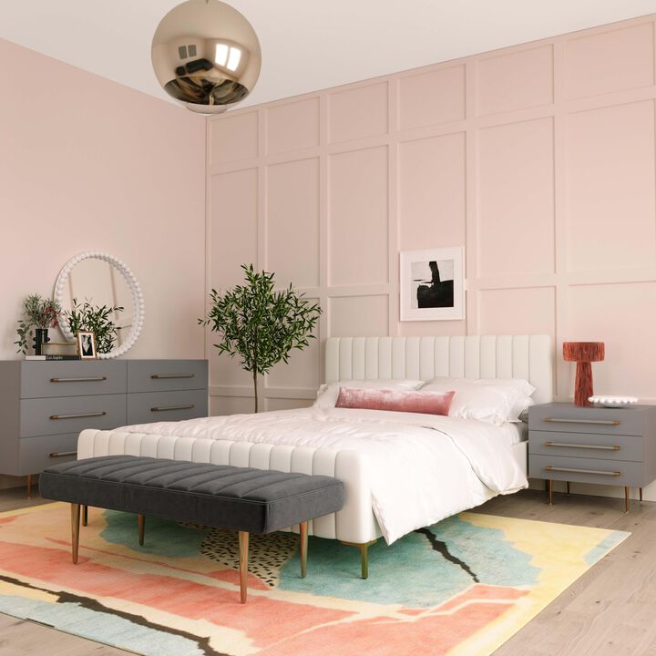 Casafoyer Trident Grey Nightstand