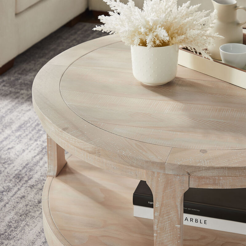 Votnix 2‑Tier Round Coffee Table image number 4