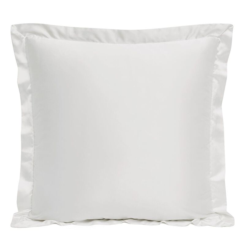 High Shine White Euro Sham image number 0