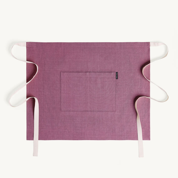 Solino Home 100% Pure Linen Bistro Apron - Kitchen Linen