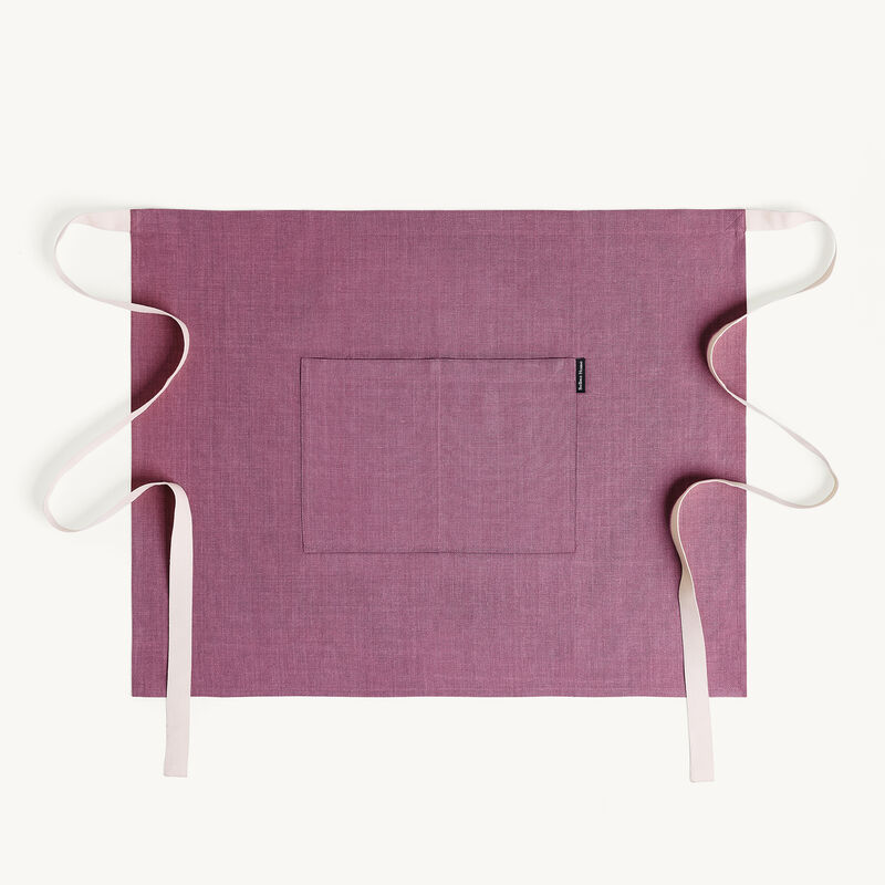 Solino Home 100% Pure Linen Bistro Apron - Kitchen Linen image number 0