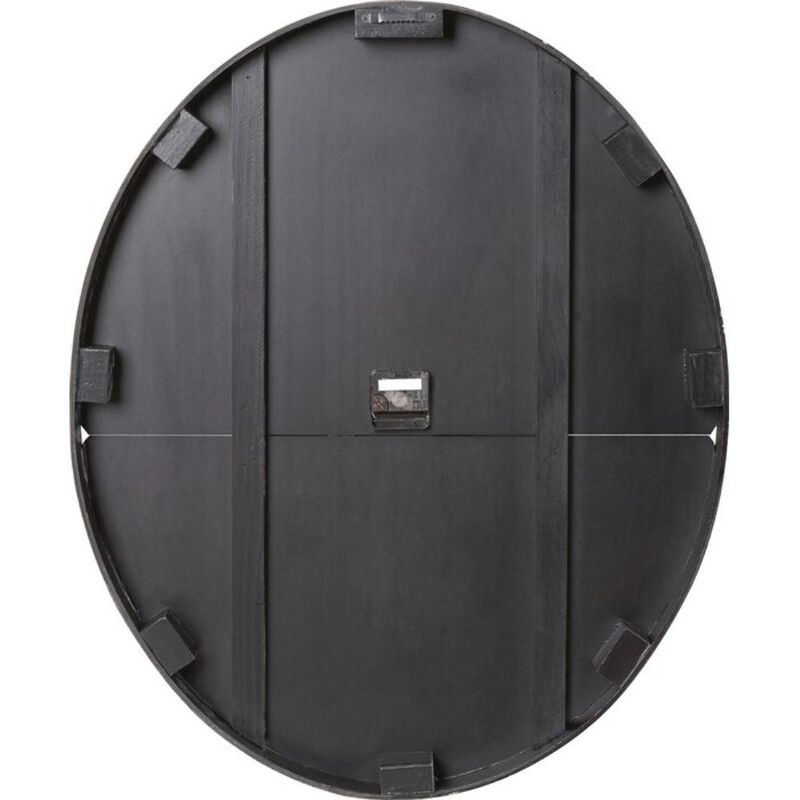 Hivvago Turquoise Oversized Distressed Paris Wood Wall Clock