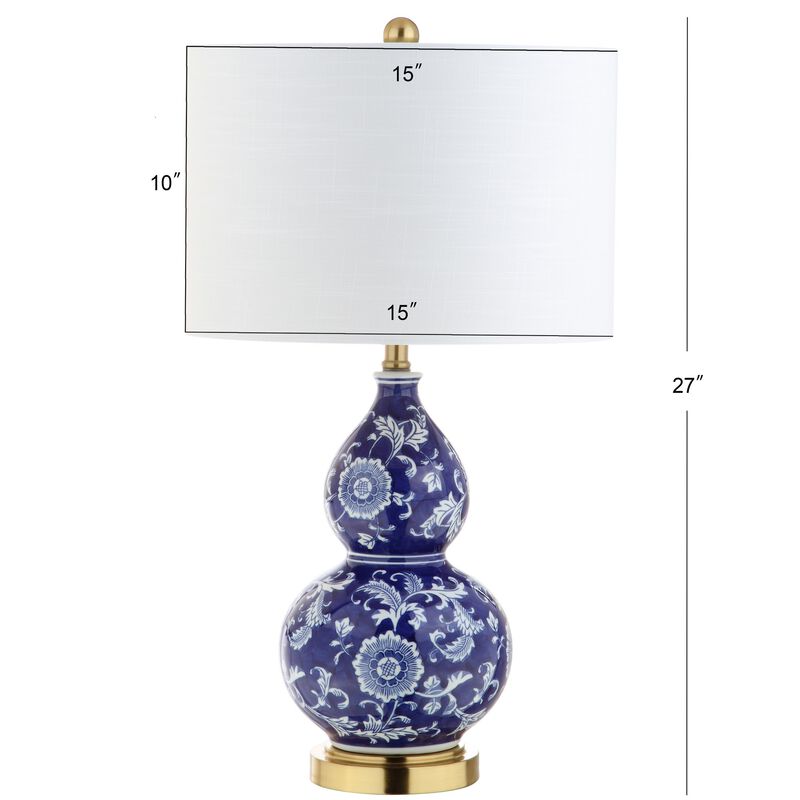 Lee Ceramic Chinoiserie LED Table Lamp