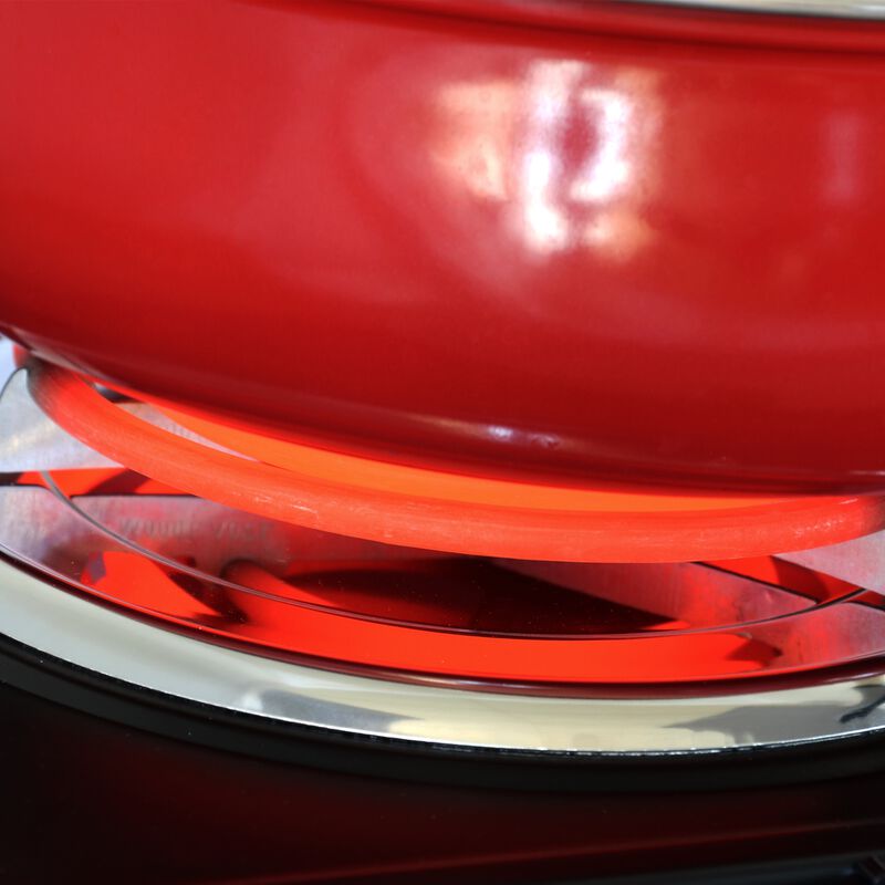 MegaChef Electric Easily Portable Ultra Lightweight Dual Coil Burner Cooktop Buffet Range in Matte Black