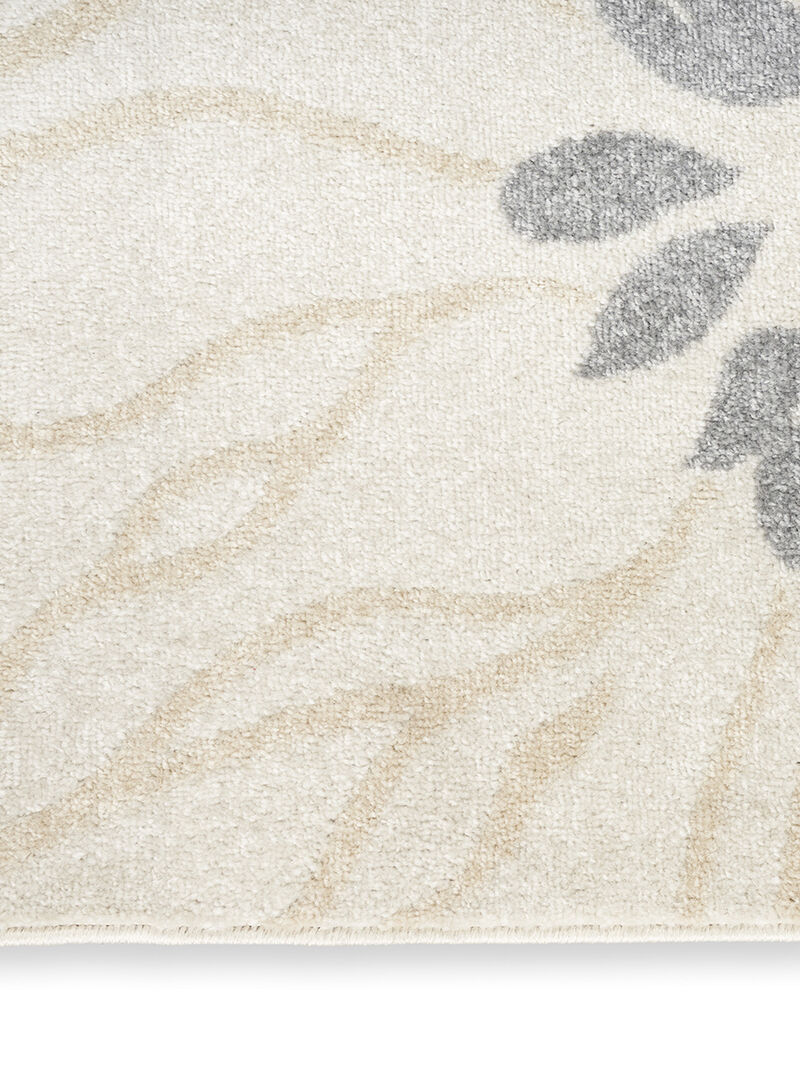 Passion PSN17 Ivory/Gray/Blue 2'2" x 10' Rug image number 3