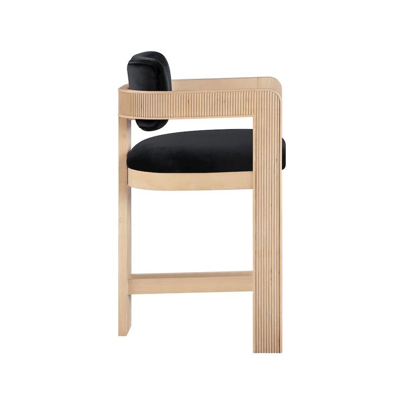 Meridian Furniture Sacha Velvet Stool