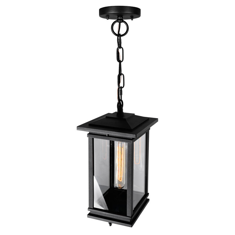 Oakwood 1 Light Outdoor Black Pendant