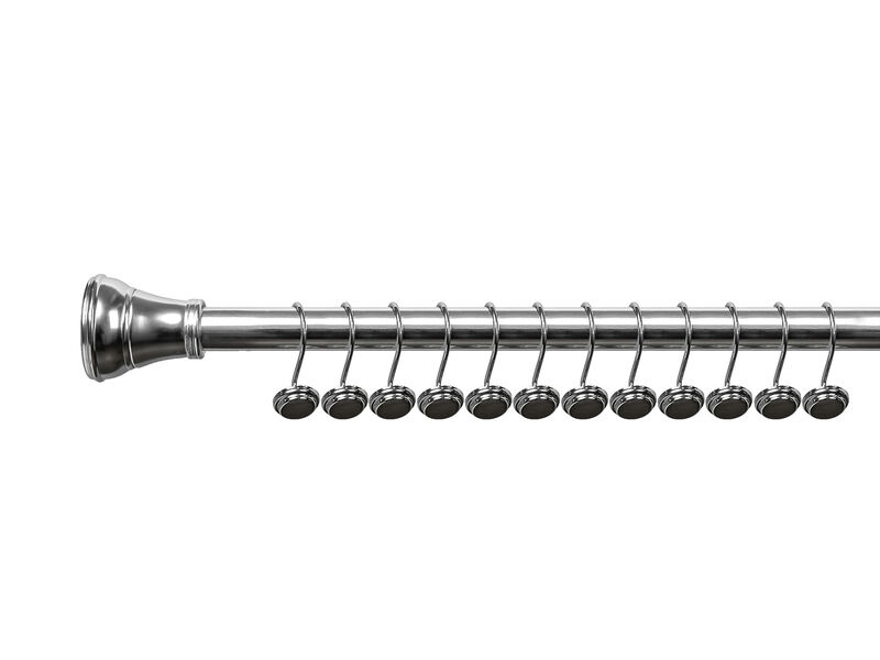 12-Piece Resistant Metal Shower Curtain Hooks image number 2