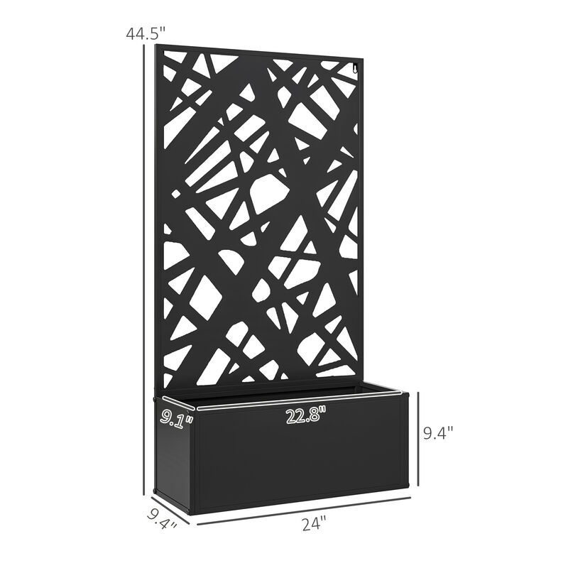 Hivvago Freestanding or Wall-Mount Metal Garden Planter image number 2