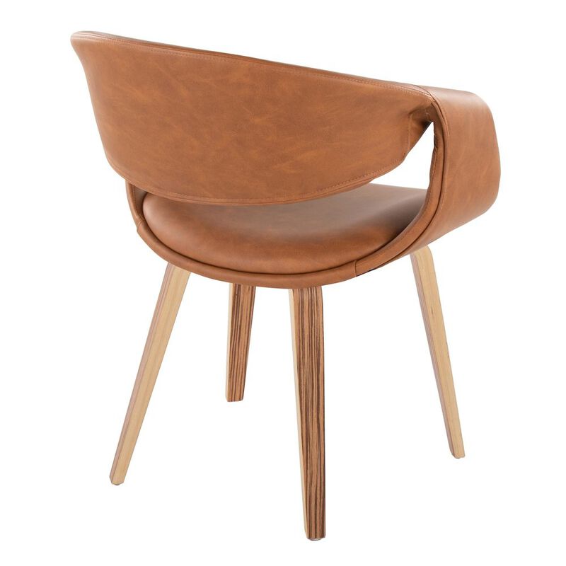 LumiSource Curvo Upholstered Chair - Set of 2