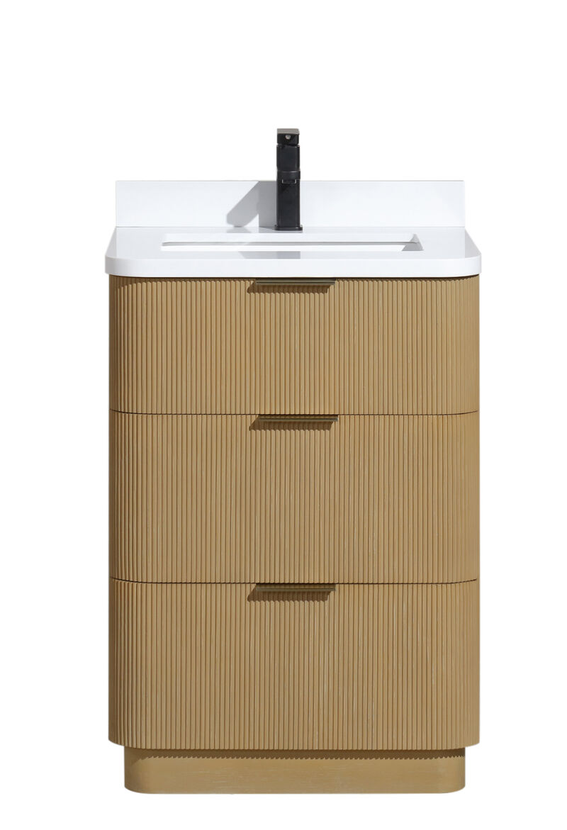 Calamigo 24" Bathroom Vanity Oak image number 0