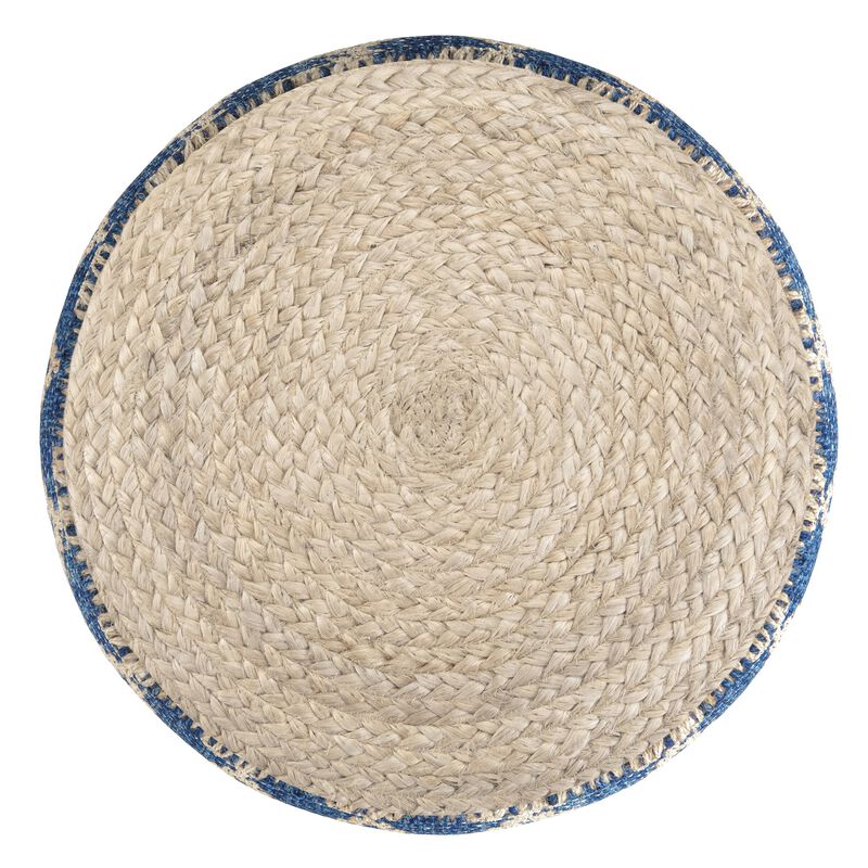 Simpli Home Edgeley Round Pouf image number 2