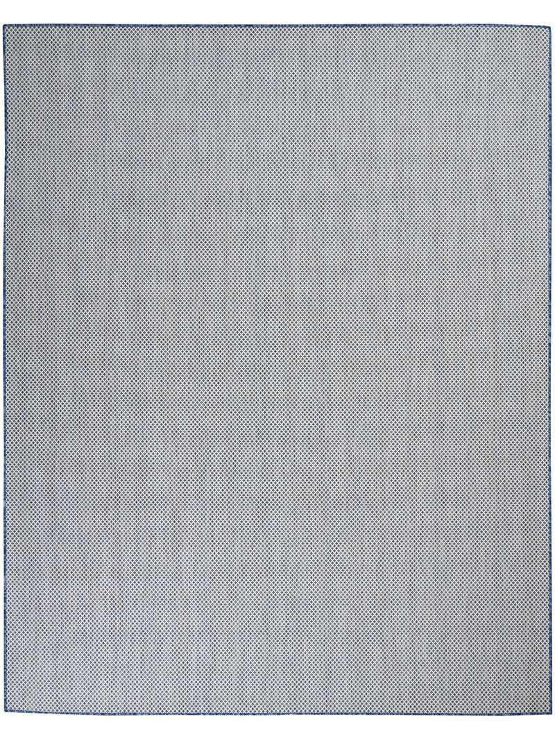 Courtyard COU01 Ivory/Blue 10' x 14' Rug
