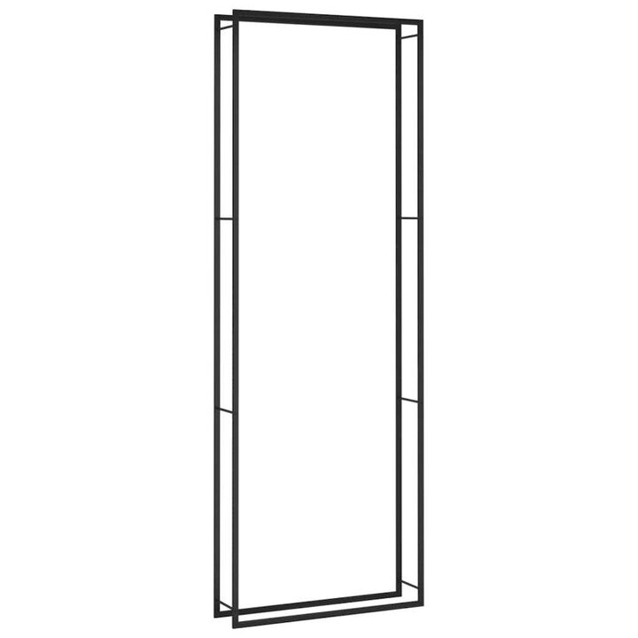 Firewood Rack Matt Black, Steel