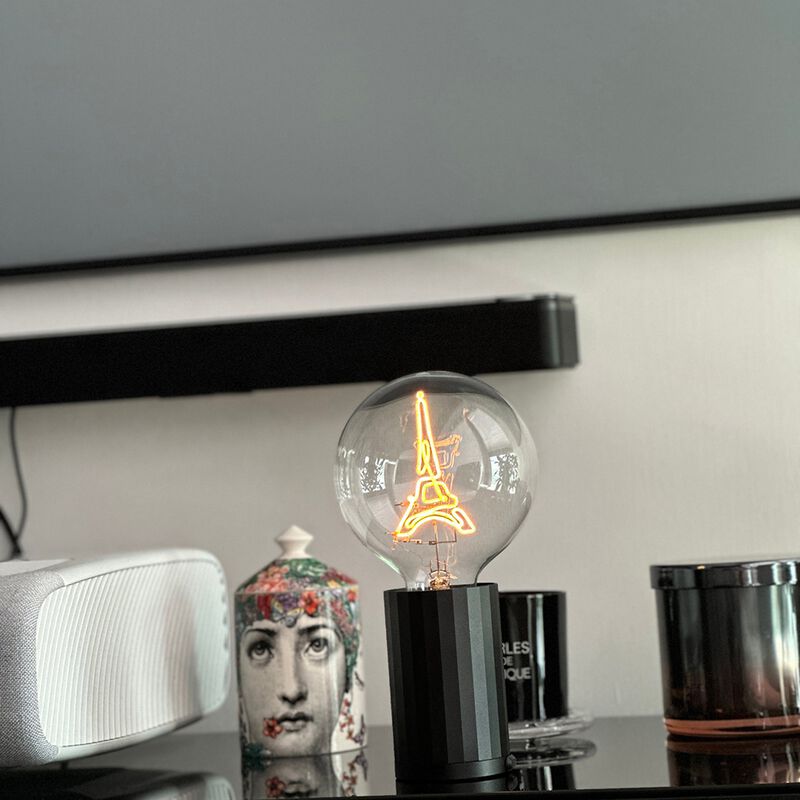 Bulb EIFFEL TOWER Amber with Base Table Lamp PORTABLE Pop image number 3