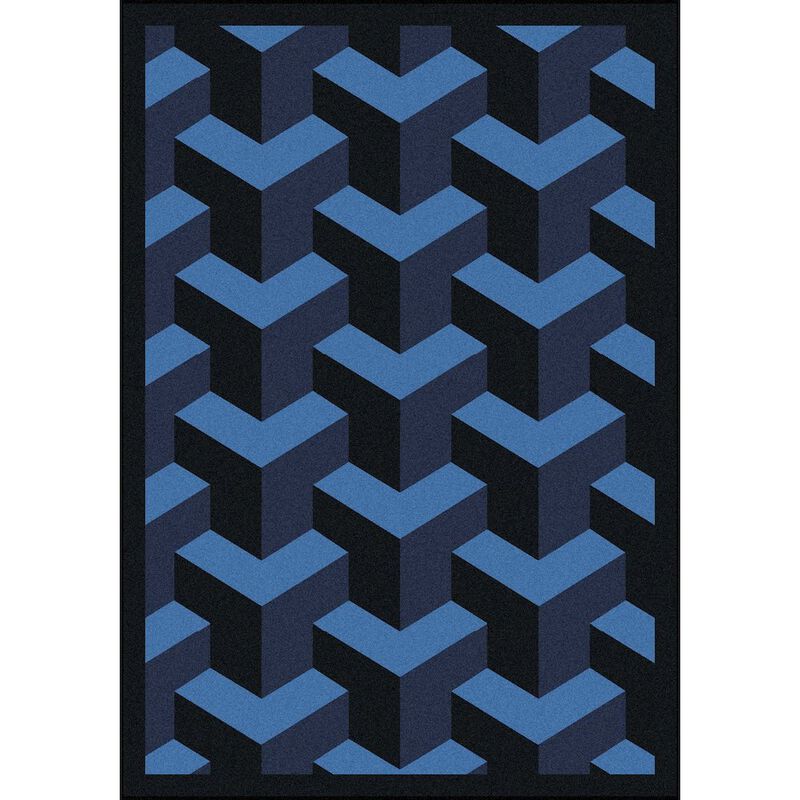 Joy Carpets Kaleidoscope Rooftop 10'9 x 13'2 Area Rug in Color Beige