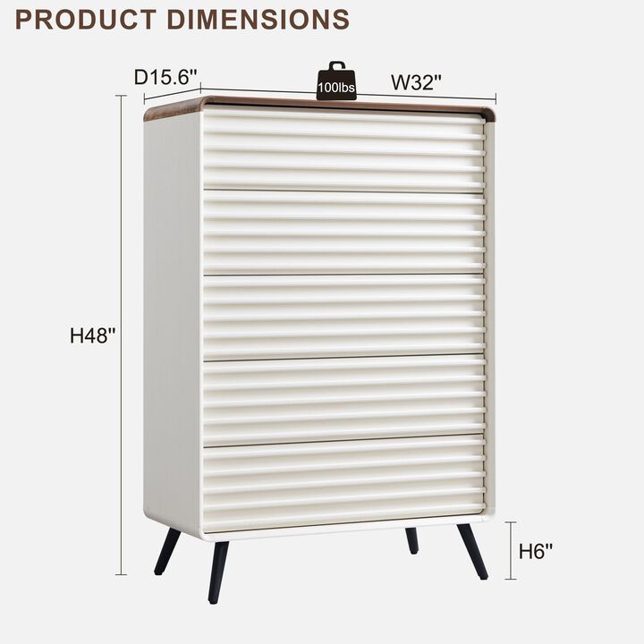 Medieval Style Entry Table Dresser Wide Chest Grooved Front Tapered Legs